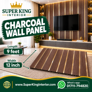 Charcoal wall panel
